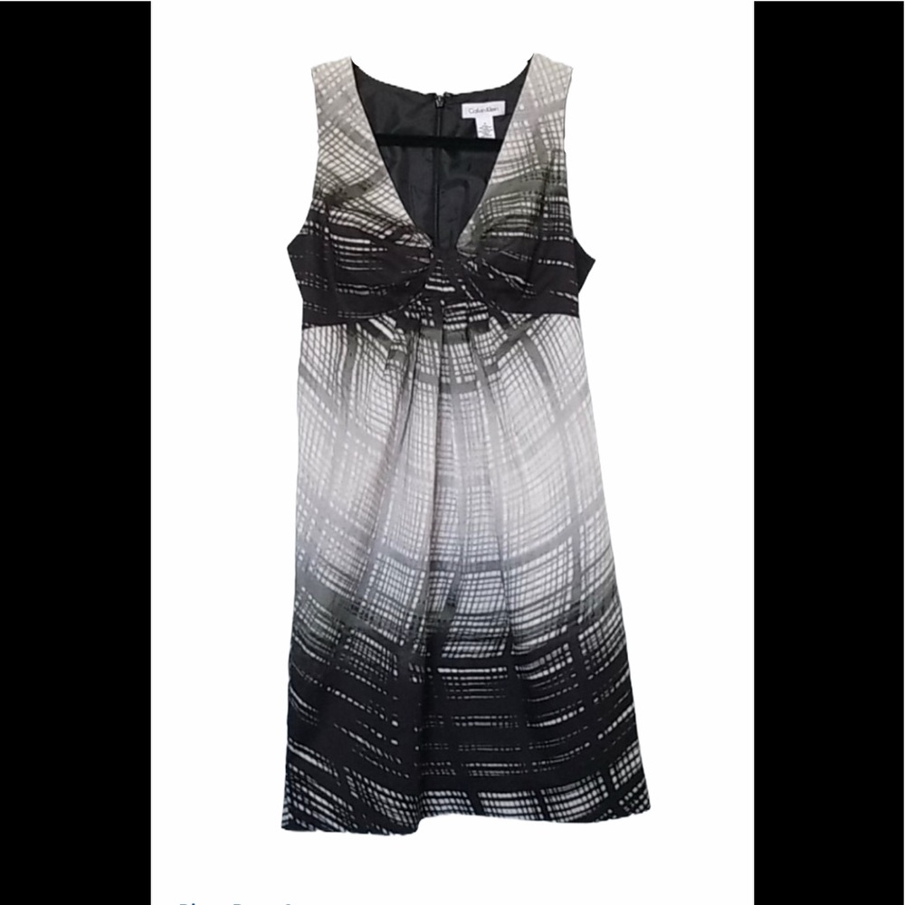 Calvin Klein Graphic Abstract Print Dress - Size 6